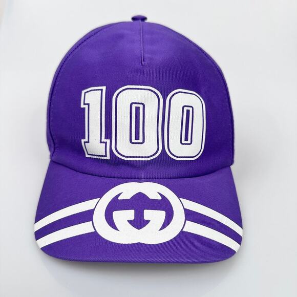 NWT Gucci 100 Baseball Hat In Purple Size L main image 4